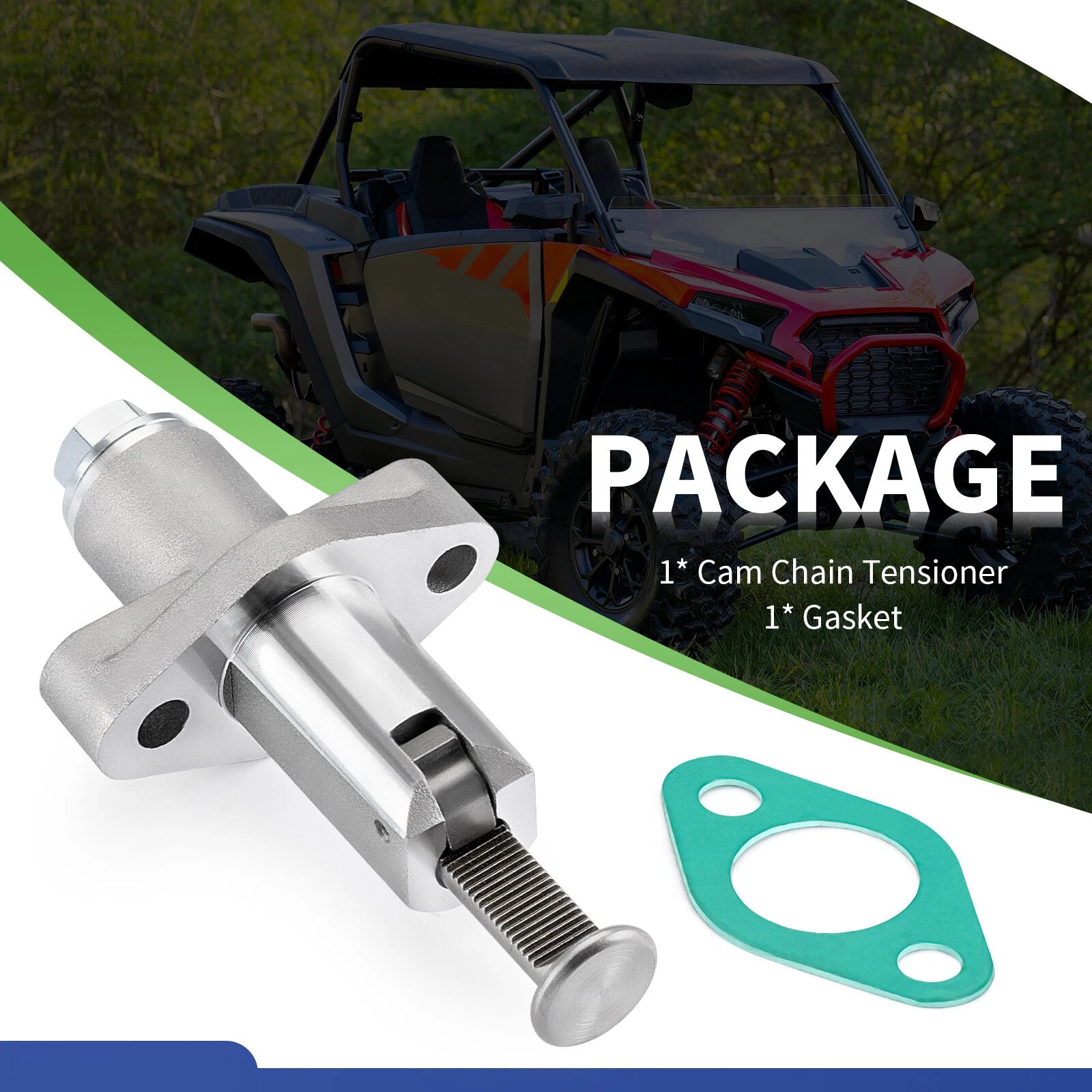 Cam Chain Timing Tensioner + Gasket for Polaris RZR 900 1000 (2015–2021)