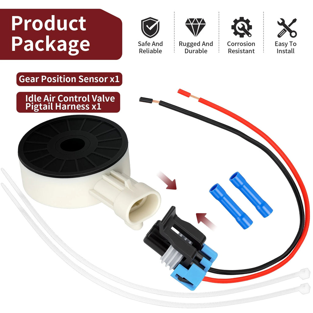 Gear Position Sensor + Harness for Polaris Scrambler 850 XP 1000 (2019–2024) 7662383