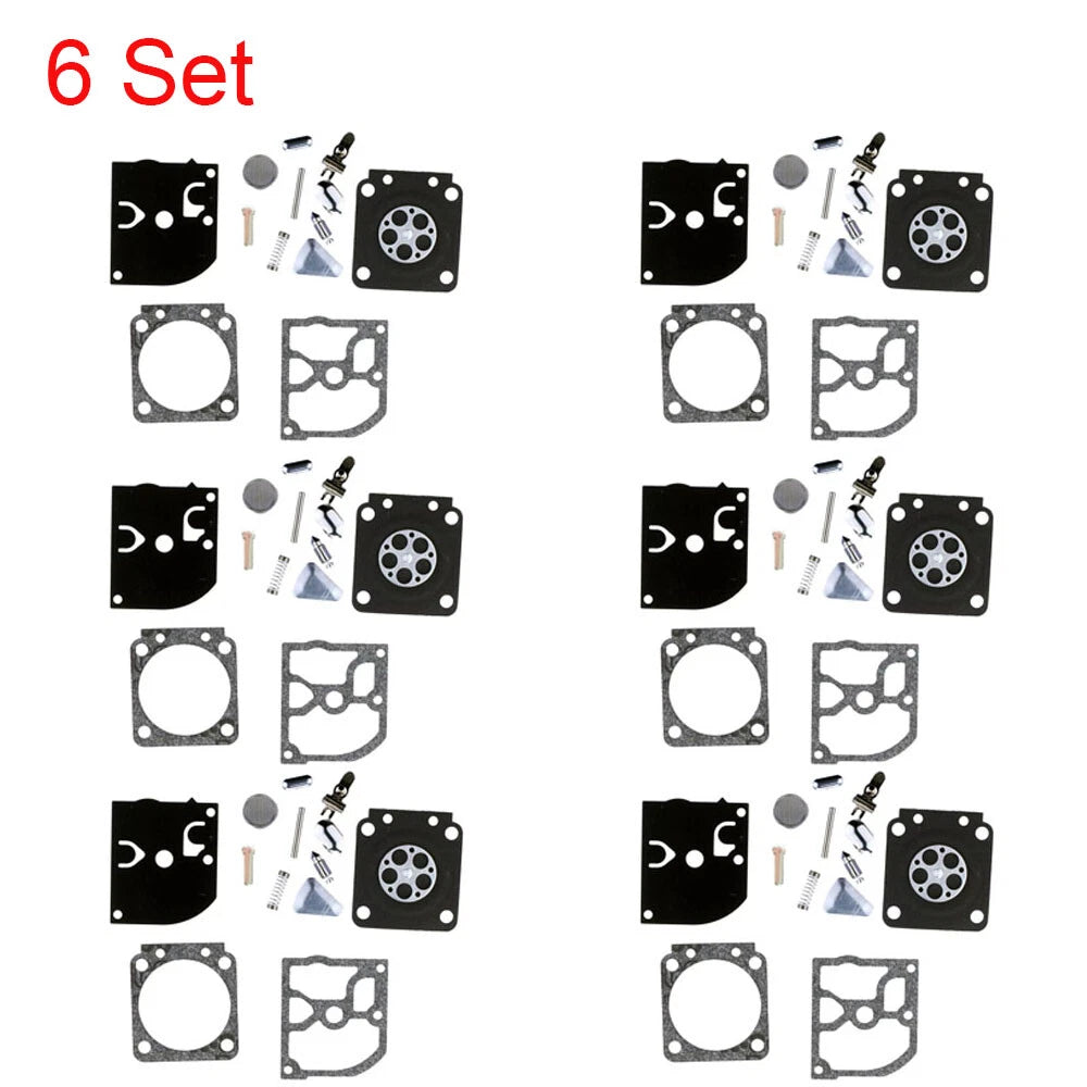 Set of 6 Carburetor Rebuild Kits for Zama RB-40 RB-85 FS400 FS450 C1Q-S33