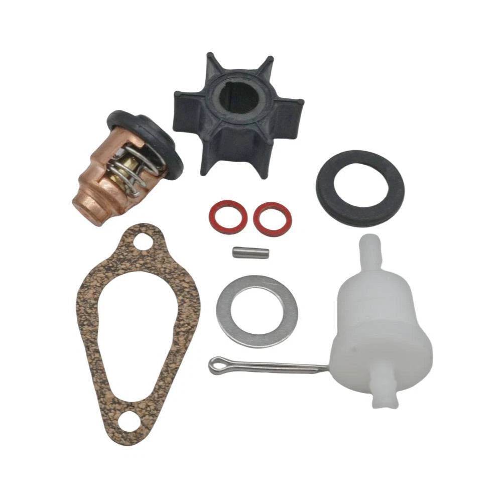 Maintenance Kit with Impeller, Thermostat, Filter for Mercury 8 9.9 HP (1990–2023)