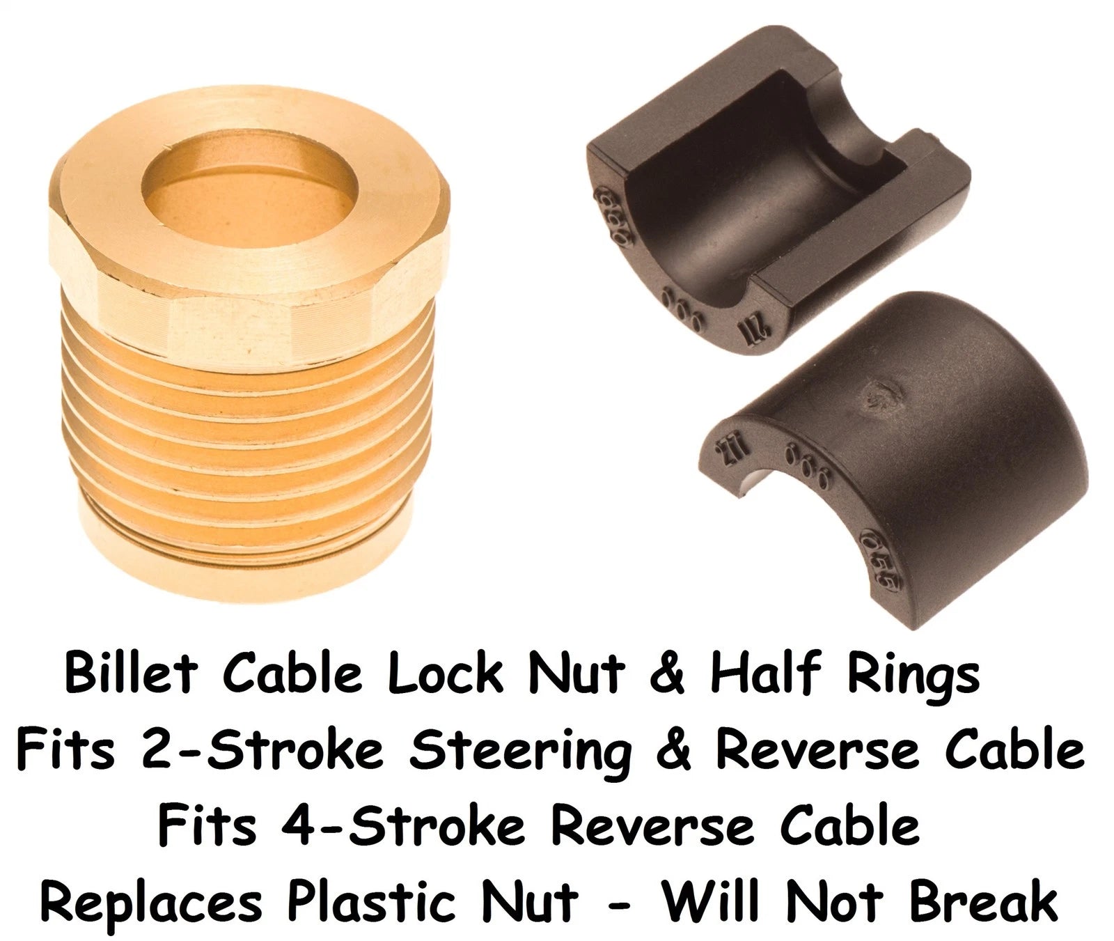 Billet Cable Lock Nut & Half Ring for Sea Doo GS HX XP RX GTI GTS GTX (717-951)