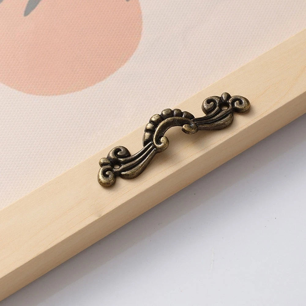 5X Vintage Flower Door Pull Handle Knob for Jewelry Box Cabinet Drawer