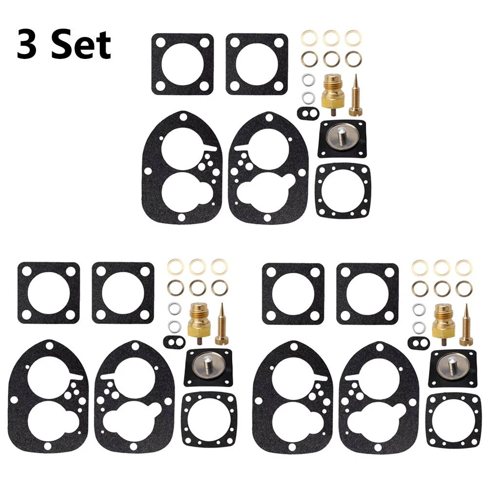 3X Carburetor Repair Kit for Volvo Penta Inboard Marine AQ BB (856471, 856472)