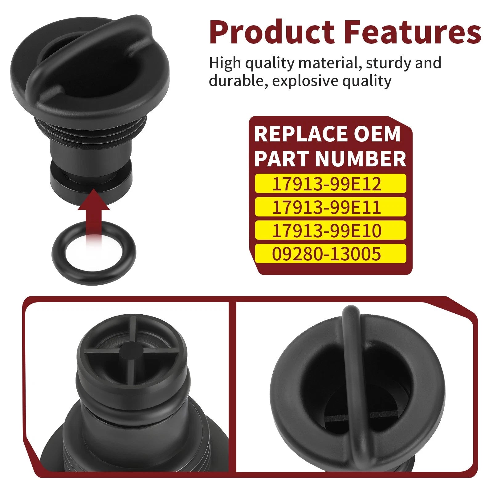 Water Flush Plugs (2X) for Suzuki DF25 DF30 DF60 DF70 DF90 DF100 DF115 DF140