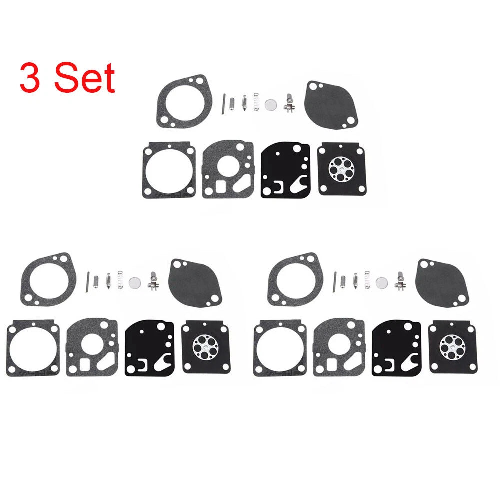 Set of 3 Carburetor Repair Kits for ZAMA RB-134 C1Q-S100 C1Q-S101 C1Q-S99
