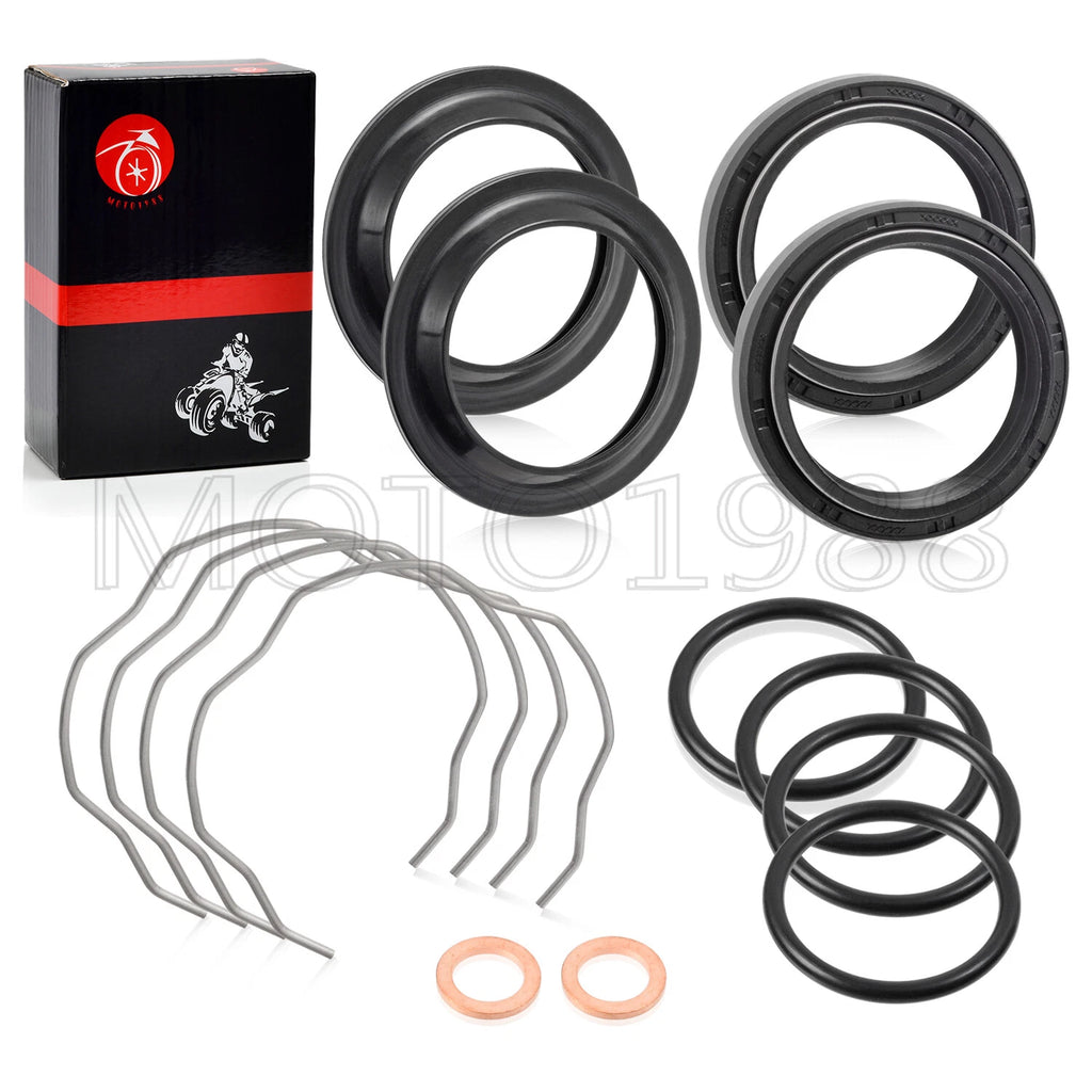 Fork Dust Seals Oil Seals Kit for Yamaha MT07 FZ07 XSR 700 (41x53x8/10.5mm)