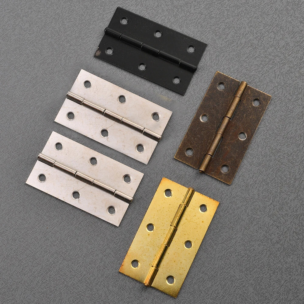 2Pcs Metal Hinge for Wooden Box Toolbox Cabinet (Fits )