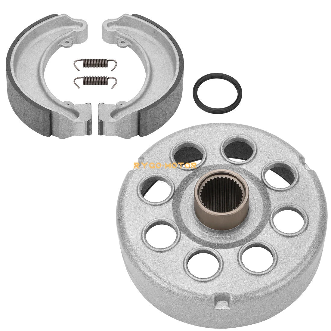 Rear Brake Drum with Brake Shoes Seal for Honda Fourtrax 300 TRX300 (1988–2000)