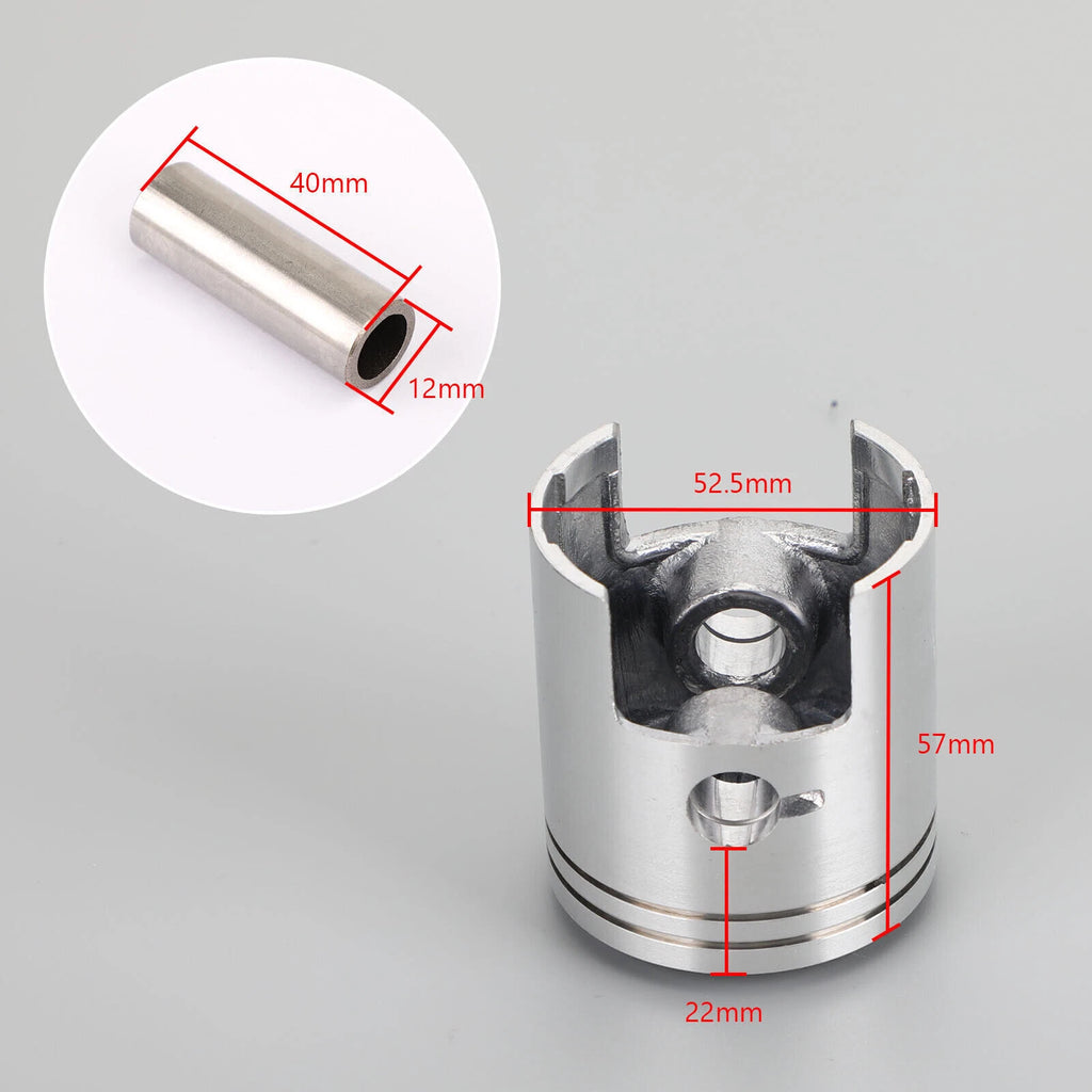 Piston Ring Pin Clip Kit Std 52.50mm for Suzuki AH100 AG100 Address (1991–2000)