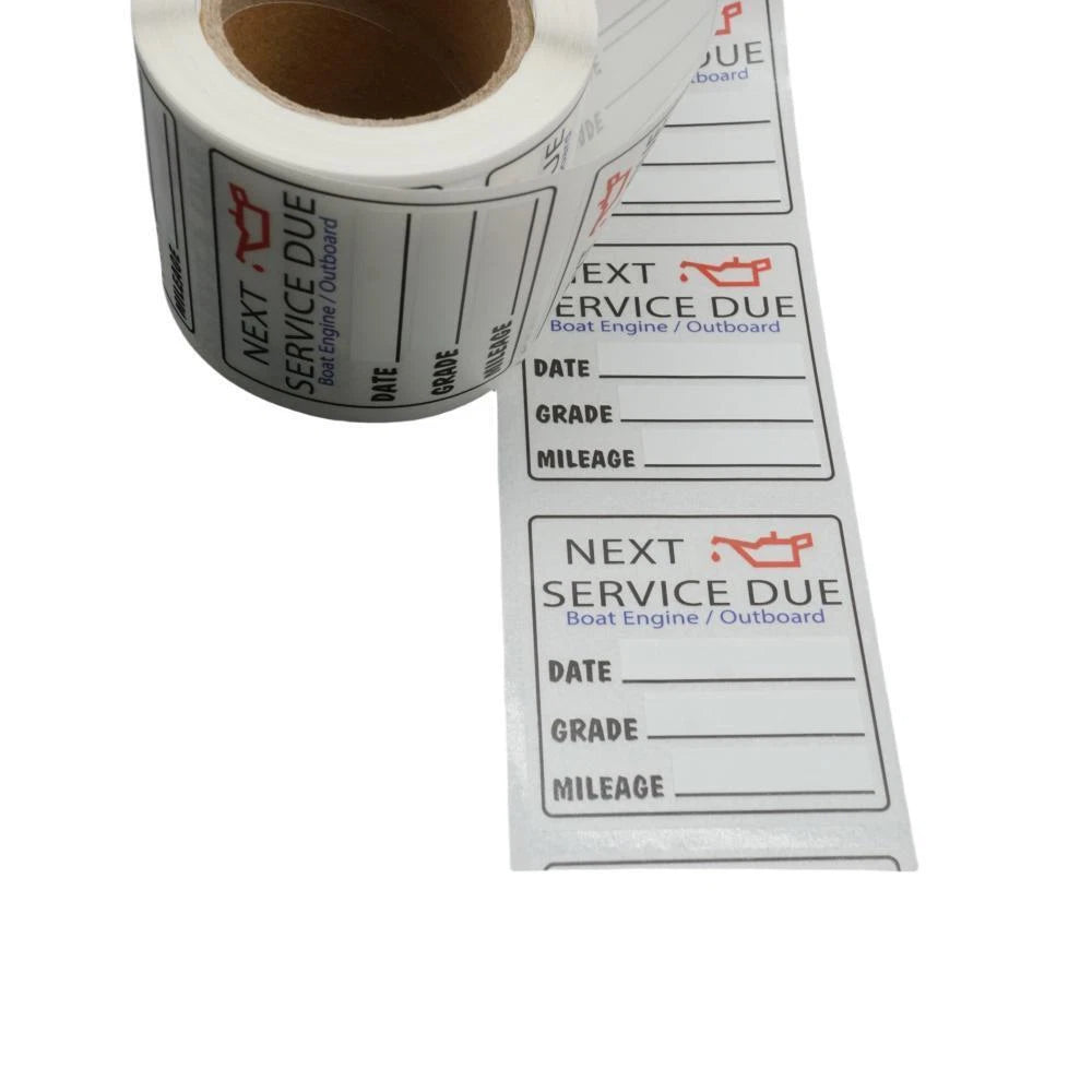 Oil Change Stickers 200 Pcs for Reminder Service Due (2000–2023)