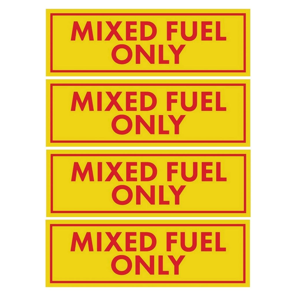 Mixed Fuel Only Stickers for Gas Oil Mixture Can Labels