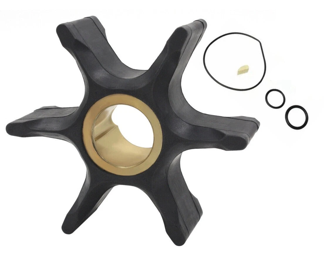 Water Pump Impeller with Key for Johnson Evinrude OMC (395864, 397131, 435821)