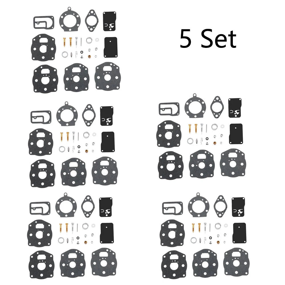 Set of 5 Carburetor Gasket Kits for B&S (694056, 491539, 394502, 402447, 402451)