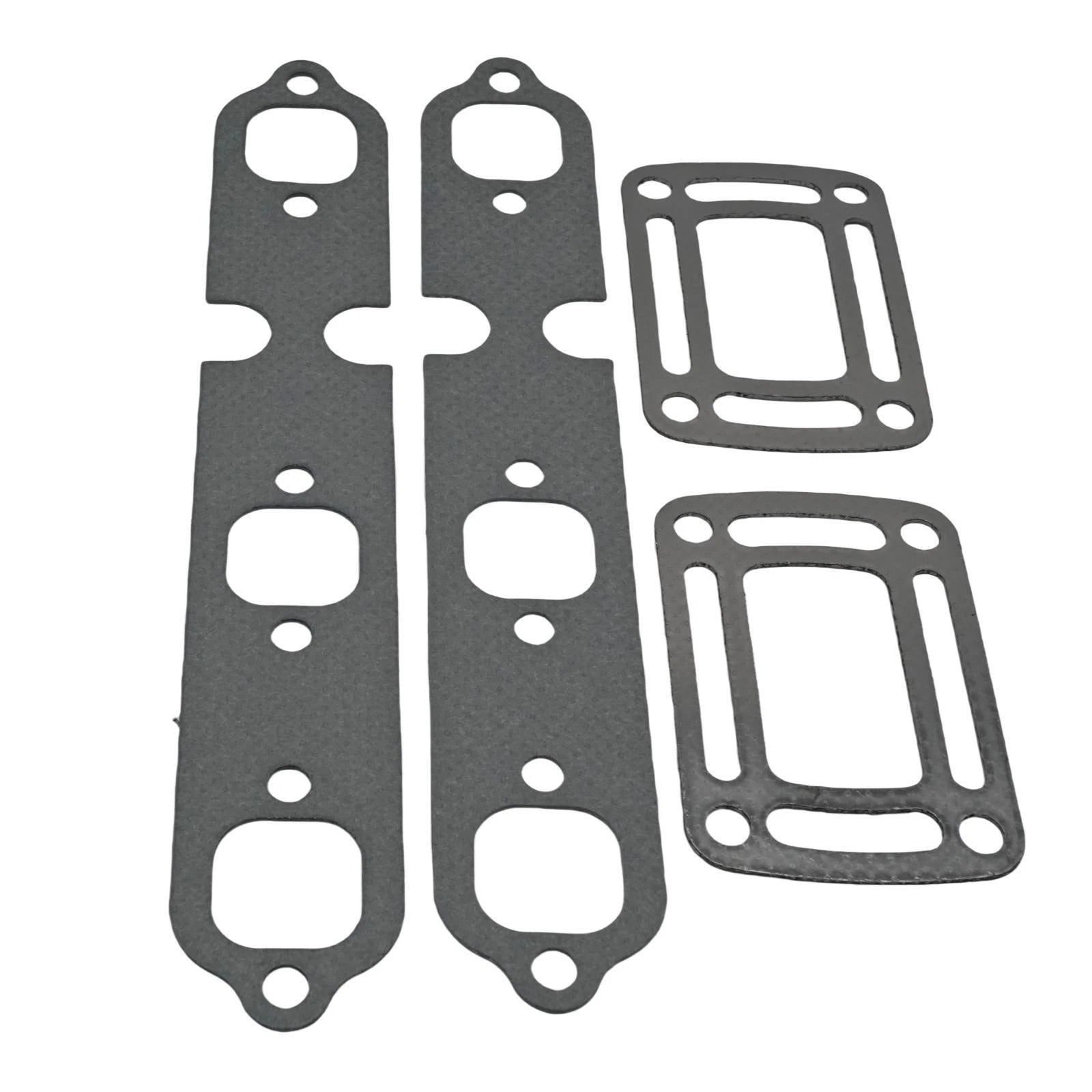 Exhaust Manifold Bellow Hose Repair Kit W/Gasket for OMC 4.3L Sterndrive V6 (N/A)