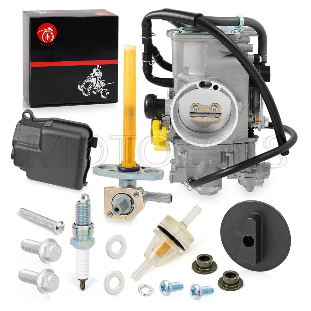 Carburetor Fuel Valve Petcock with Lever for Honda Sportrax TRX400EX TRX400X (2000–2009)