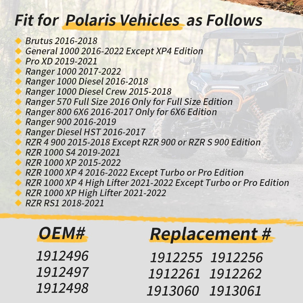 Front Brake Calipers & Pads for Polaris RZR 4 900, RZR S4 900 (2015–2018) #1912496