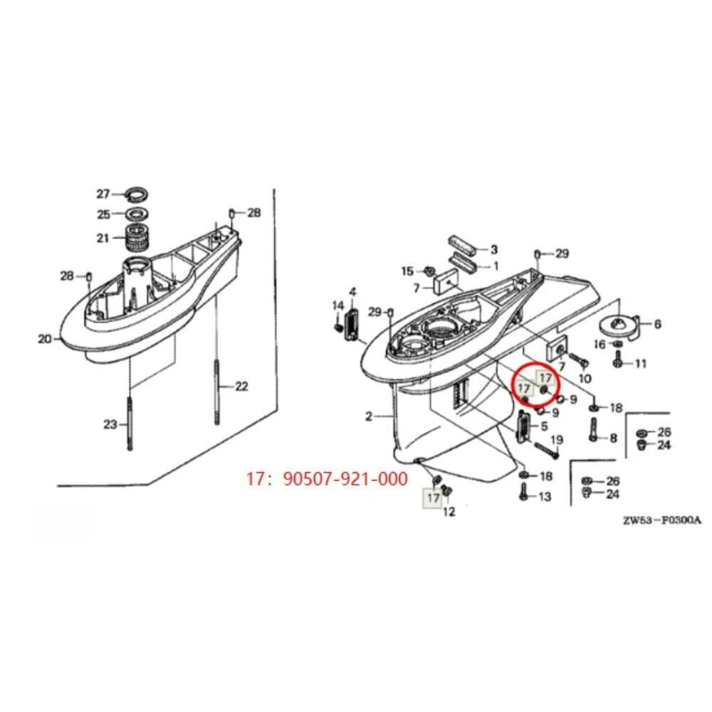 2X Drain Washer for Honda (90507-921-000)