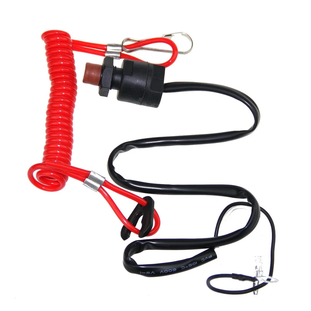 Kill Stop Switch Safety Tether Lanyard for Yamaha Outboard 15-40 HP (6E9-82575)