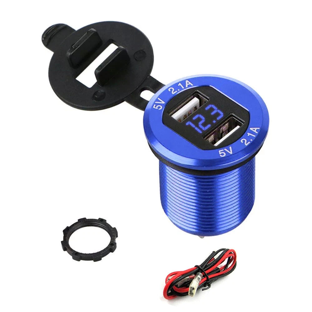 Dual USB Phone Charger for Car (12-24V)