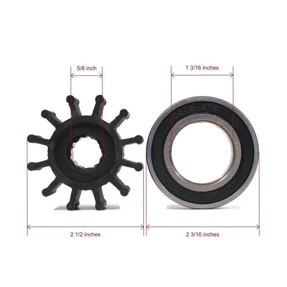 Sea Water Pump Rebuild Kit for Volvo Penta (21213660, 21214599, 21214596, 3812693)
