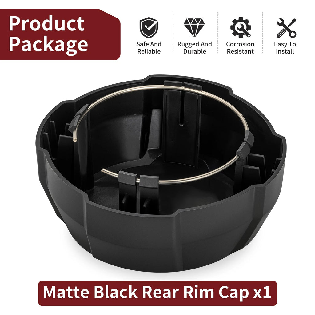 Rear Matte Black Rim Cap for Polaris Ranger SP 570 (2022–2025) 1524066-458