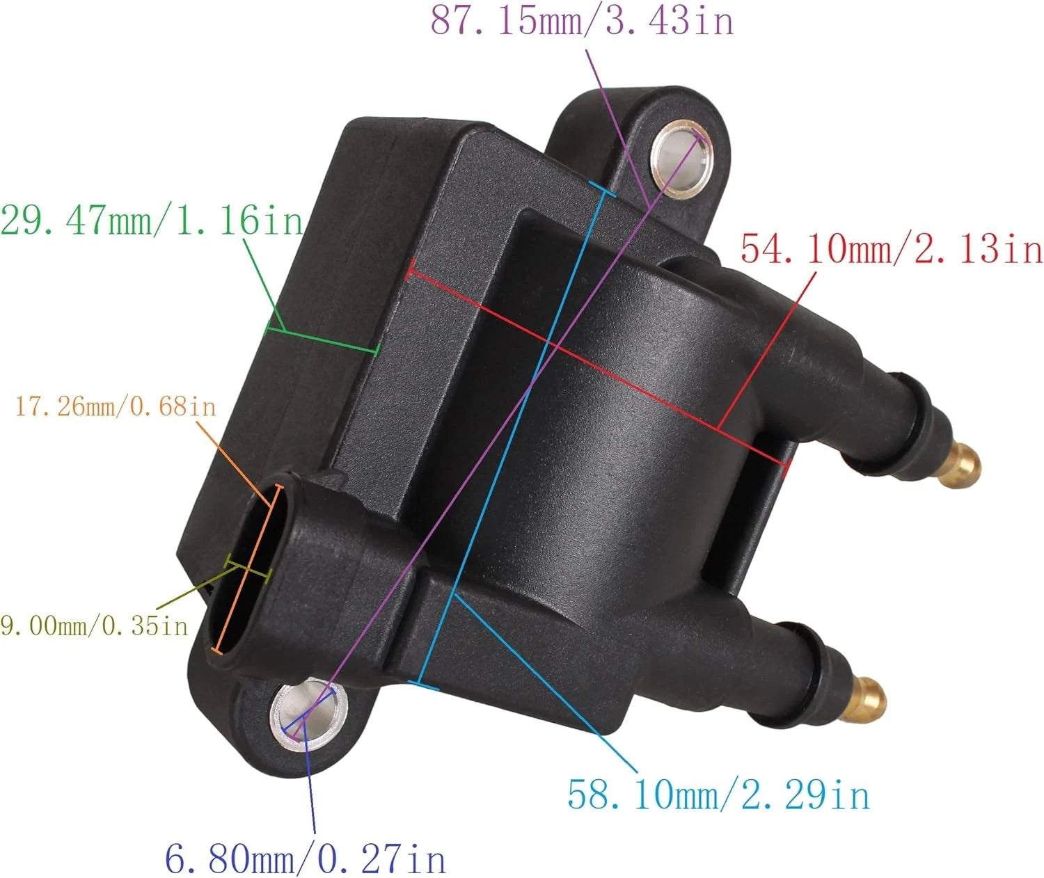 Ignition Coil 2X 8M0029482 300-8M0044991 for Mercury Mercruiser (35-80HP)