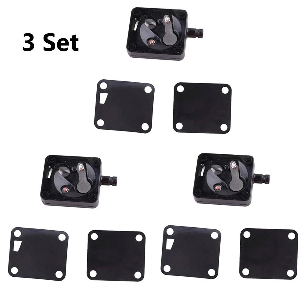 3X Fuel Pump Kit Repair for Yamaha Outboard 2T 15-25HP (682-24412, 677-24411)