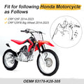 Left Hand Clutch Lever for Honda CRF125 F/FB (2014–2023) #53178-K28-305
