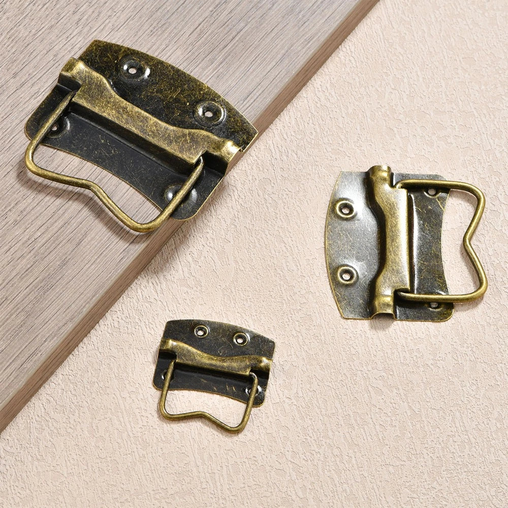 Set of 4 Antique Bronze Door Pull Handles for Drawer Dresser Toolbox