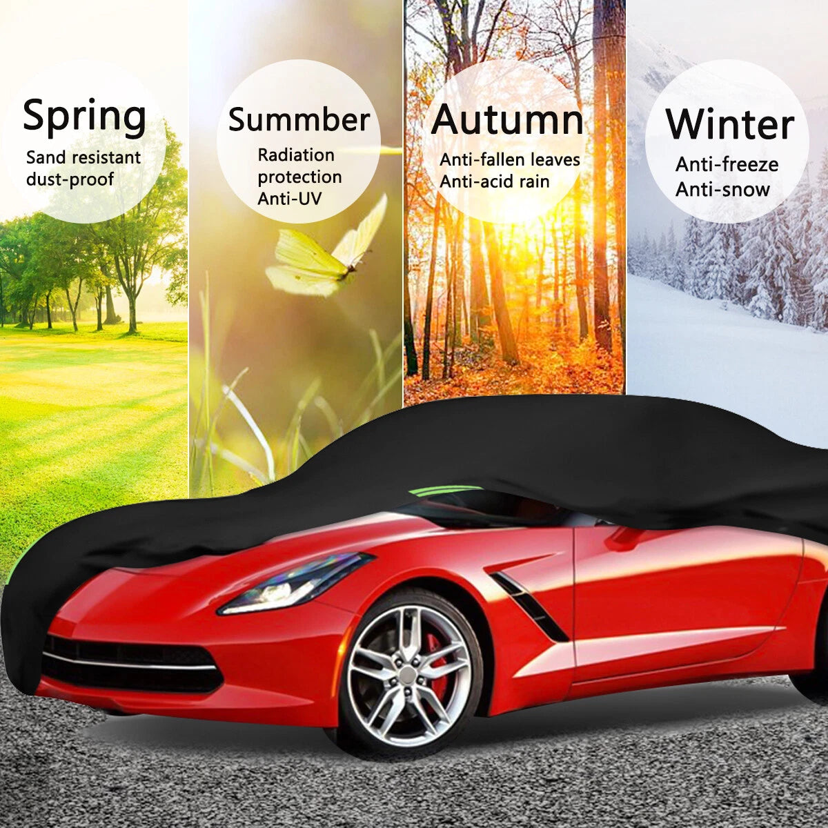 Car Cover for Chevy Corvette (Universal Fit)