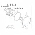 Oil Filters with O-ring for Suzuki DF 9.9 15 (16510-05240, 09280-13004, 09280-54001)