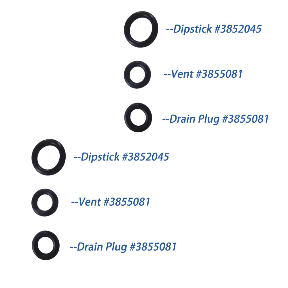 Set of 2 Gearlube/Gearoil O-ring for Volvo Penta
