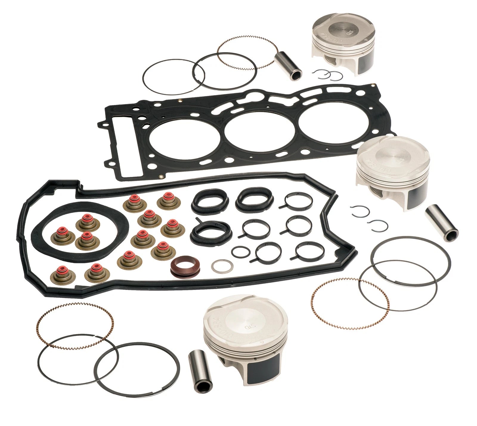 Top End Rebuild Piston Gasket Kit 1MM Over for SeaDoo Spark GTI GTS 900 (2014–2023)