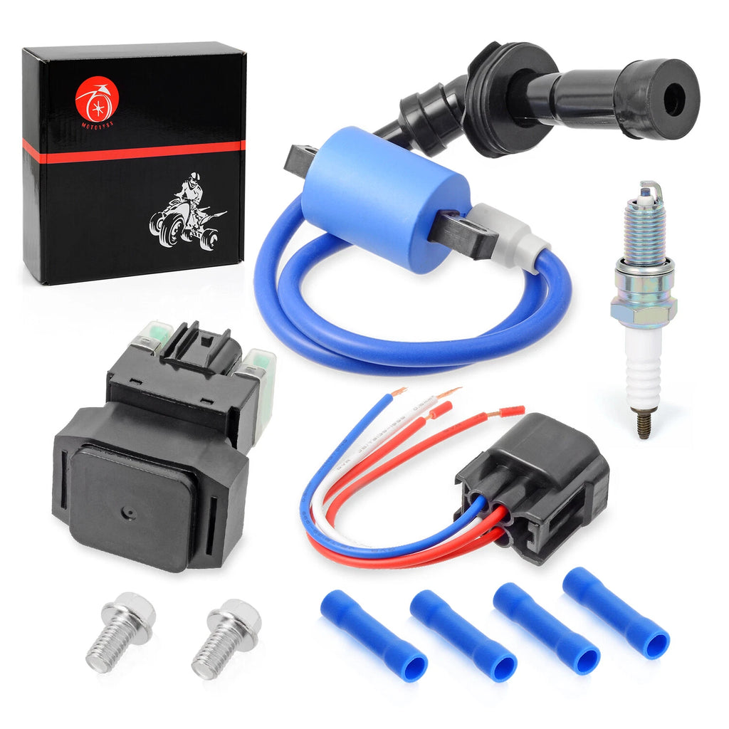 Starter Relay Solenoid & Ignition Coil for Yamaha YXR660F Rhino 660 (2004–2007)