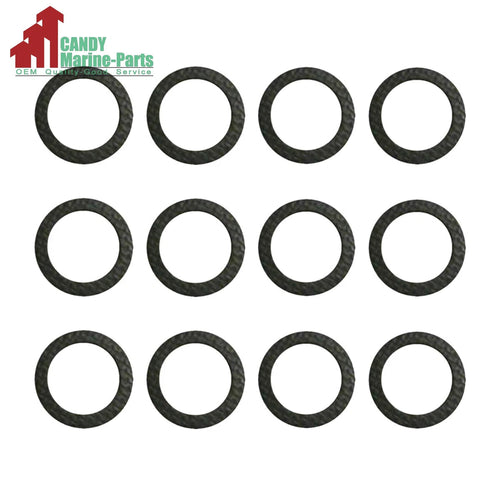 12pc Lower Gearcase Drain Gasket for Mercury MerCruiser (Replaces 18-2945, 12-19183)