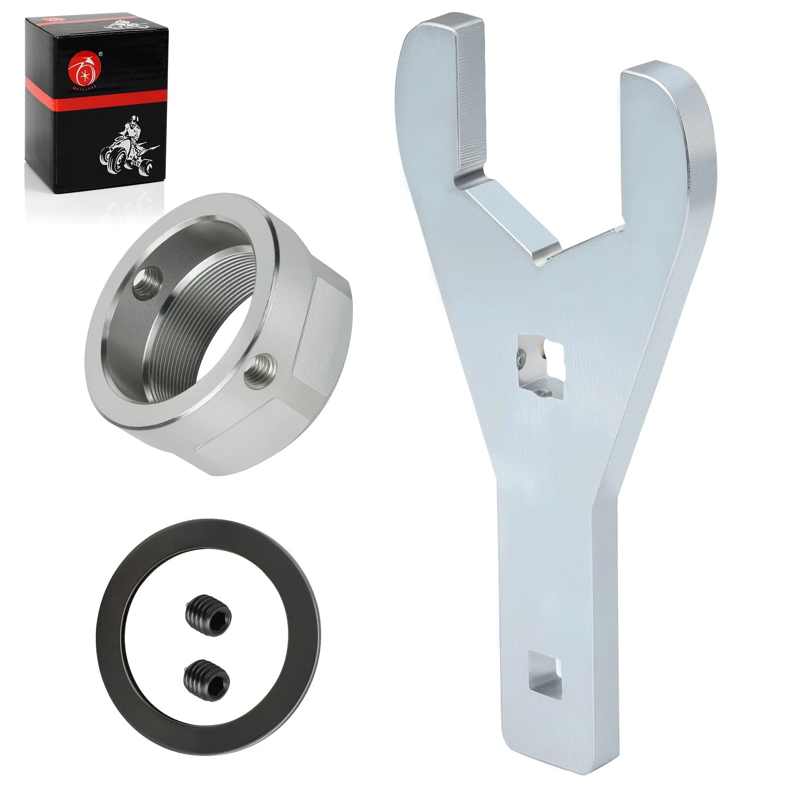 46mm Rear Axle Nut Wrench Tool & Lock Nut Set for Yamaha Raptor 700 (2006–2023)