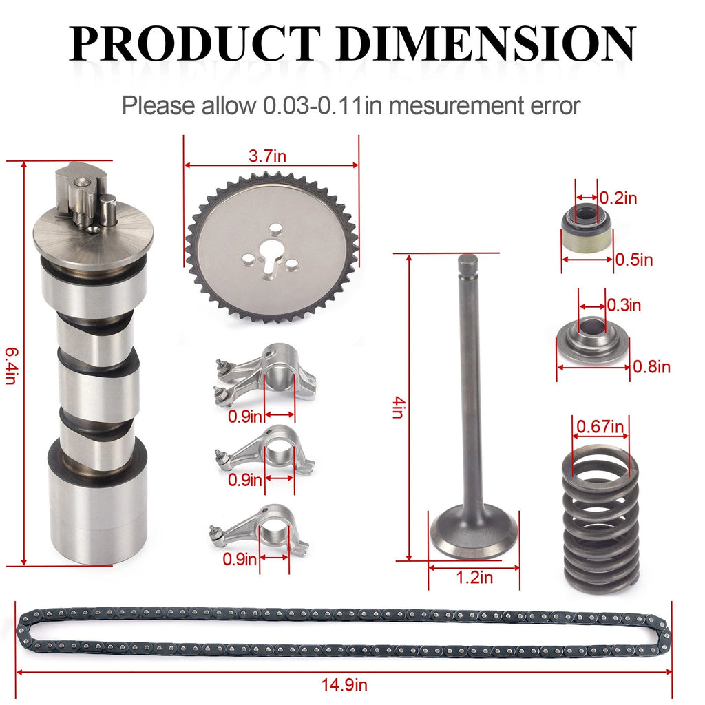 Camshaft & Rocker Arms Gasket Valve Kit for Polaris Xpedition 425 (2000–2002)