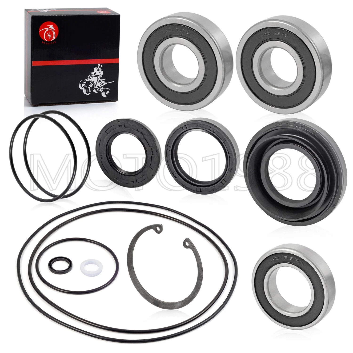 Rear Axle Seal Bearing O-ring Kit for Honda Foreman 500 TRX500 (2005–2009, 2011)