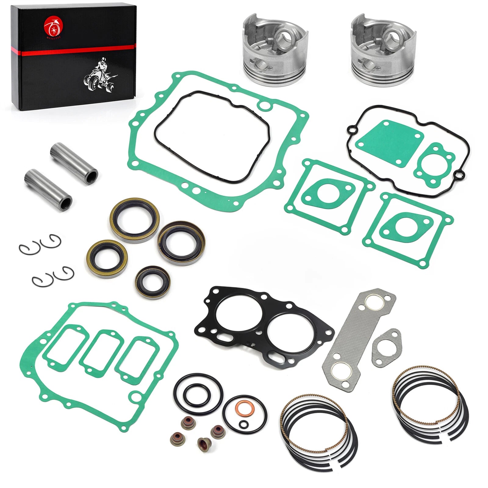 Piston & Ring Gasket Kit for EZGO Golf Cart EH29C Robin 295cc (1991–2008)