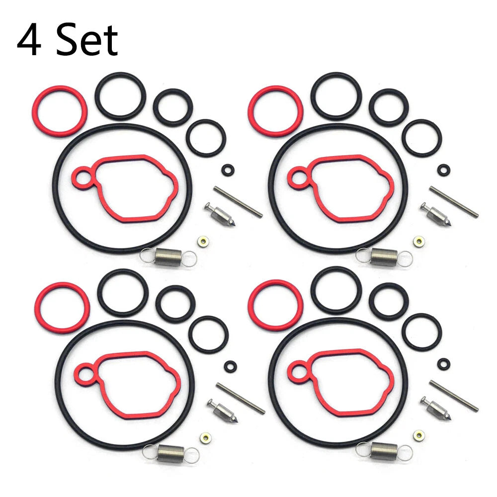 Set of 4 Carburetor Repair Kits for Briggs & Stratton (590589, 08P502, 093J02, 09P602)