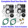 Dual Carb Rebuild Kit for Sea Doo GTX GSX (1996–1997) - Needle Seat & Base Gaskets