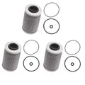 Set of 3 Oil Filters W/O-rings for Sea-Doo BRP GTI RXT RXP GTX (130hp 300hp)