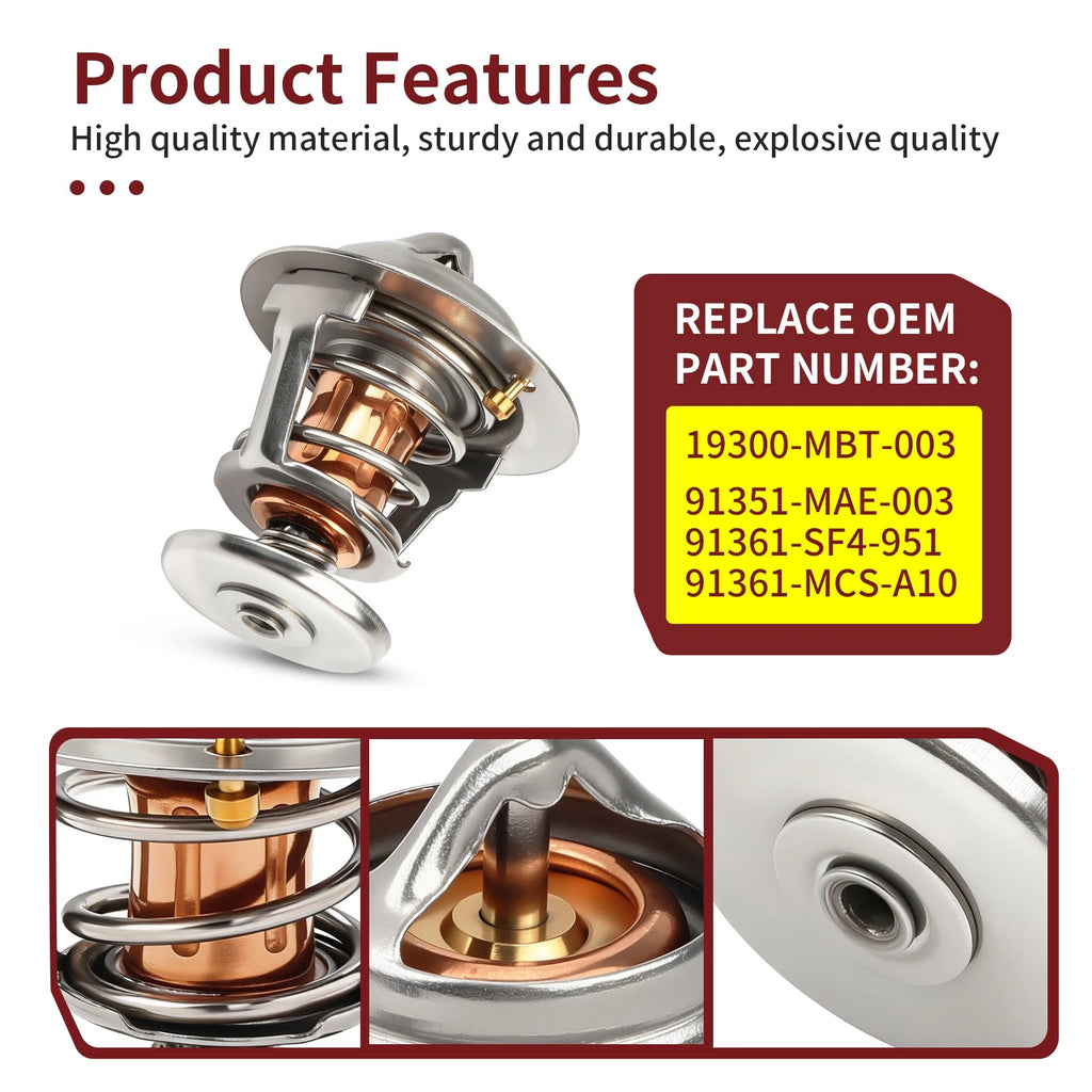 Thermostat + O-Ring 19300-MBT-003 for Honda ST1300PA (2006–2018)