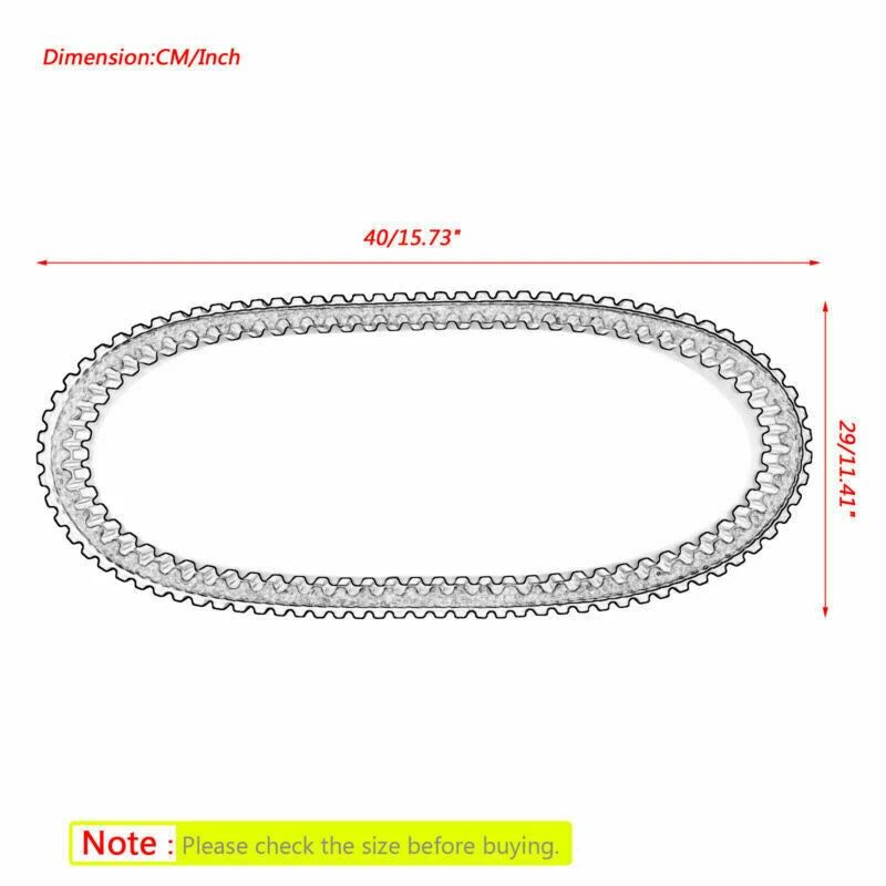 Drive Belt for Arctic Cat Cheetah Cougar EXT Pantera Jag Panther Puma (–) 0227-103
