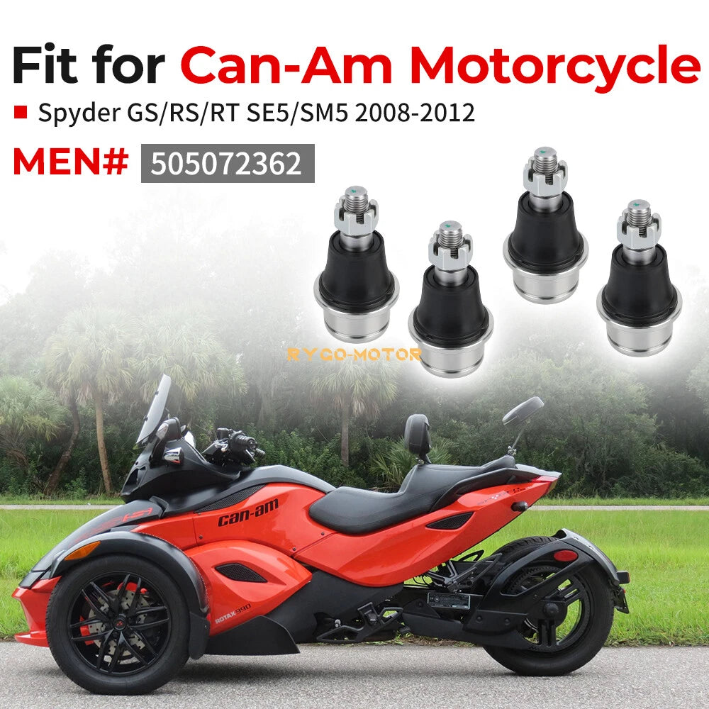 Set of 4 Front Upper Ball Joints for Can-Am Maverick 1000 XMR XRS DPS (2013–2018)