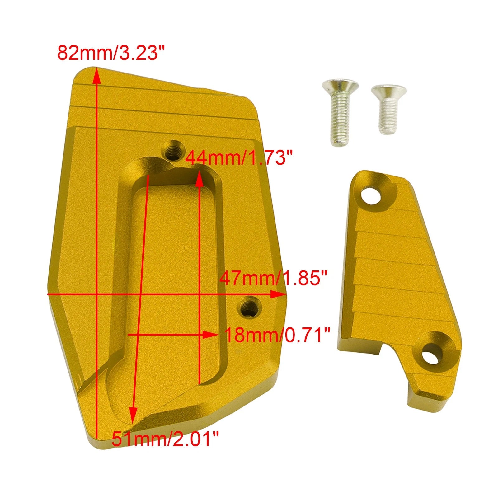 Extension Brake Foot Pedal Enlarger Pad for BMW K1600B K1600GA (2018–2025)