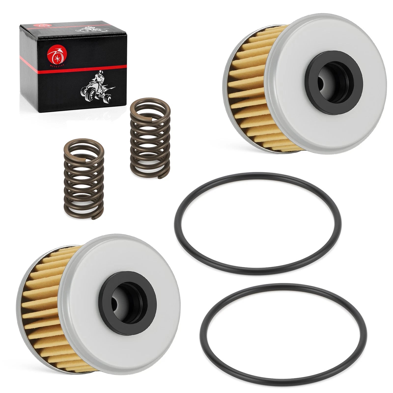 2X Oil Filter & O-Ring Spring Kit for Honda CRF250RX CRF250R (2004–2024)