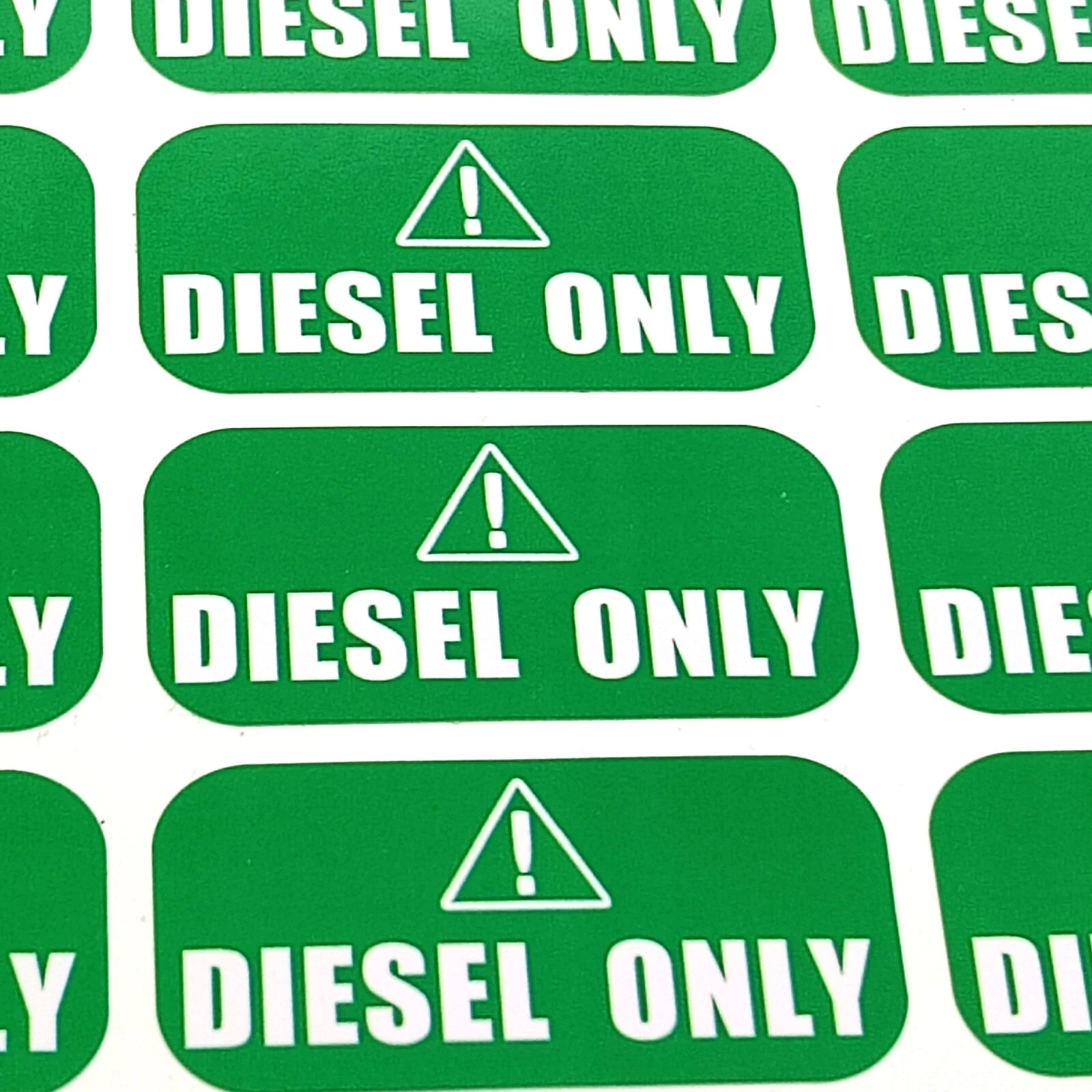 Diesel Only Vinyl Stickers for Truck (1" X 2")