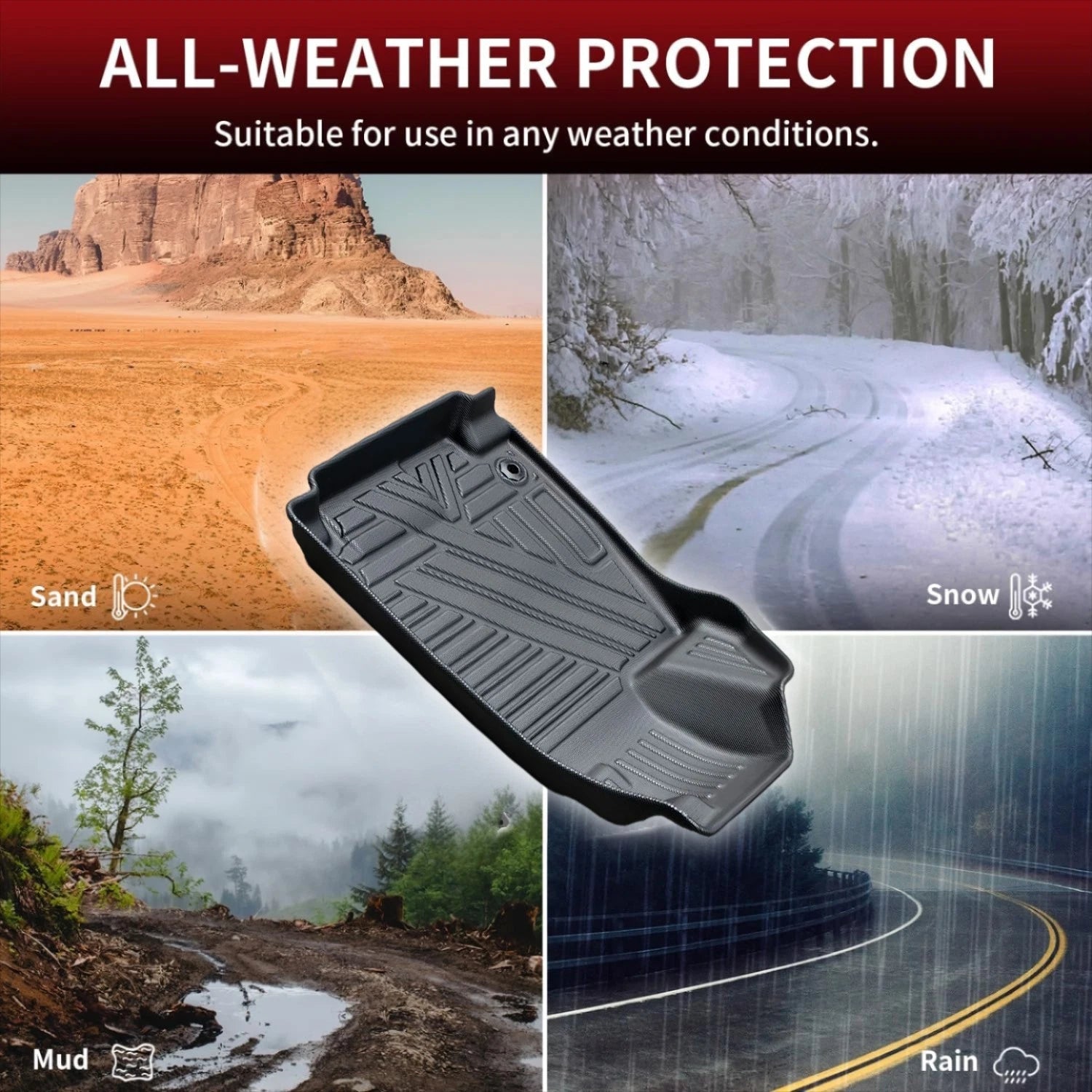 3D Molded Floor Mats for Honda Odyssey (2018–2026) - Front & Rear All Weather
