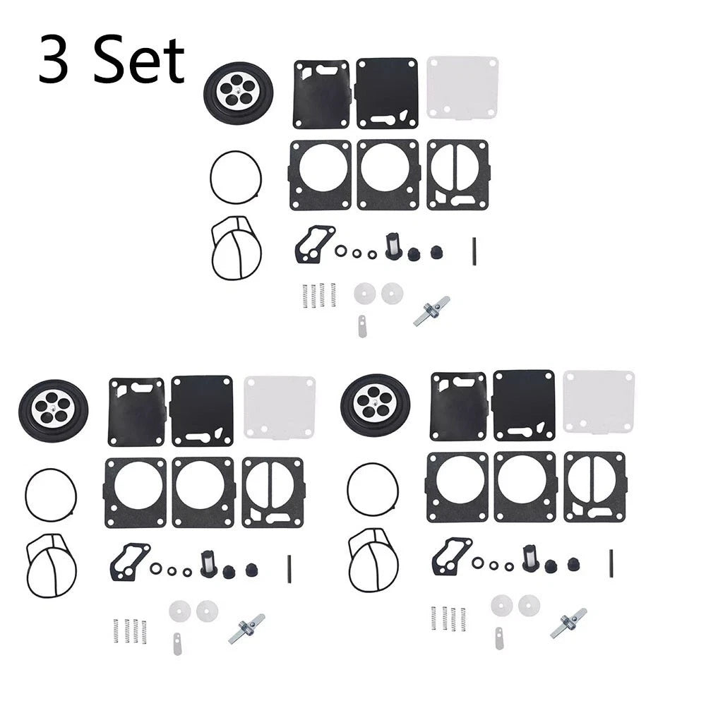 Set of 3 Carburetor Repair Kits for SeaDoo 650 717 787 800 GTI GTS GTX SP SPX
